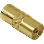 Hama Antennen-Adapter, Koax-Kupplung - Koax-Kupplung, vergoldet (00179270)