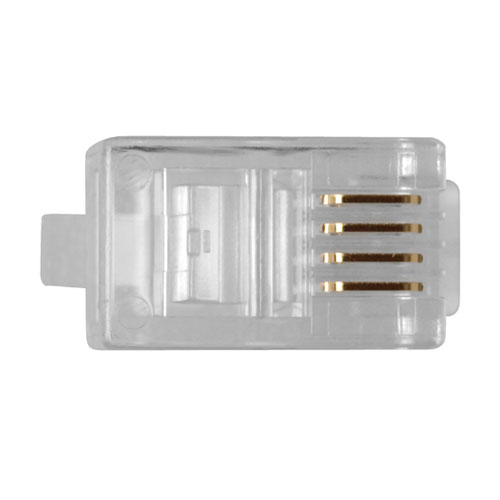 ACT TD102 RJ-10 (4P/4C) Modularstecker für Flachkabel