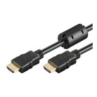 Wentronic Goobay High Speed HDMI™ Kabel mit Ethernet, Schwarz, 1.5 m - HDMI™ A-Stecker > HDMI™ A-Stecker (31907)