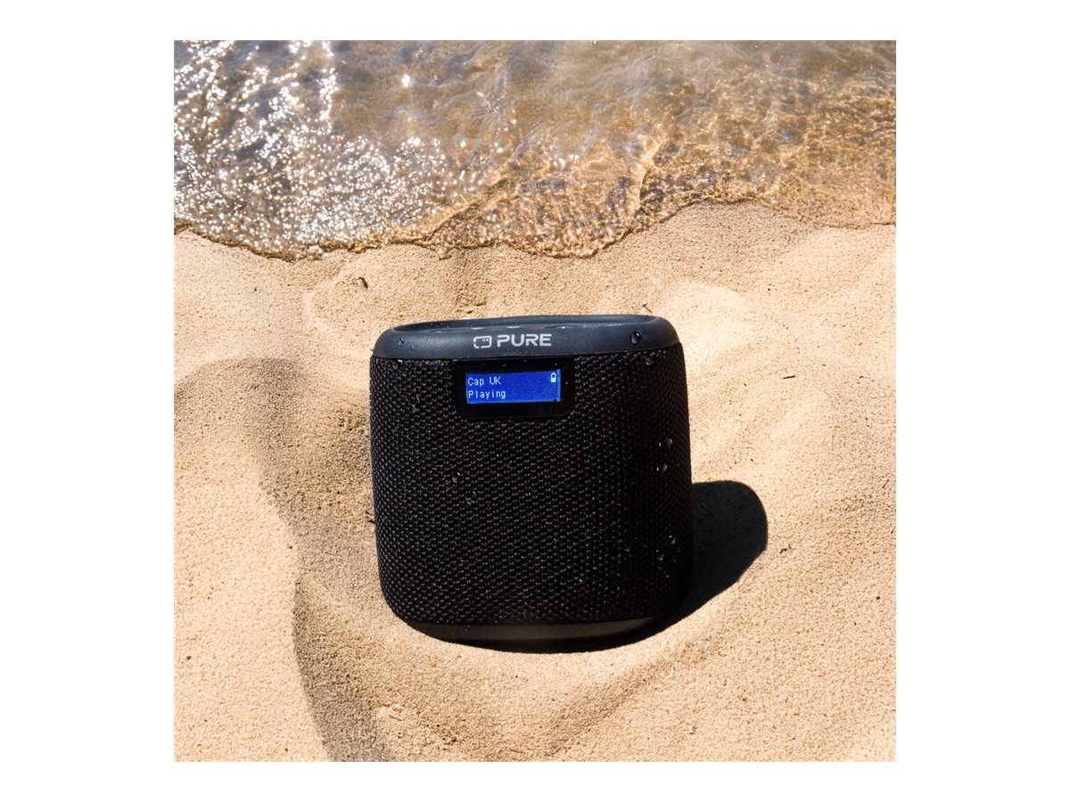 Pure Woodland Mini Tragbarer Lautsprecher Kabellos Bluetooth 5 Watt IP67 Schwarz