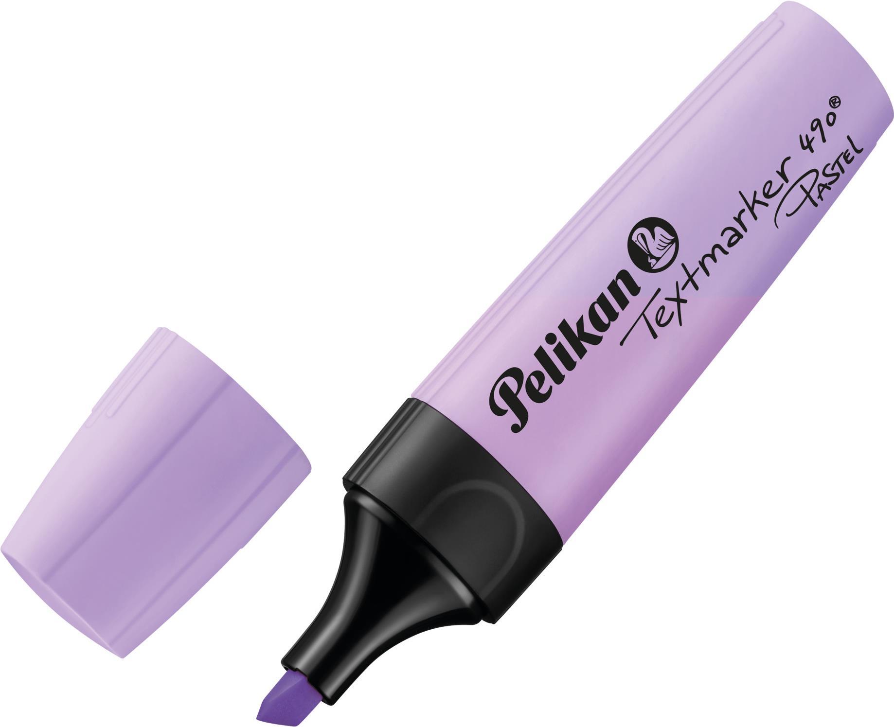 Pelikan Textmarker 490 Pastel, Lavendel, 10 ST in FS (817370)