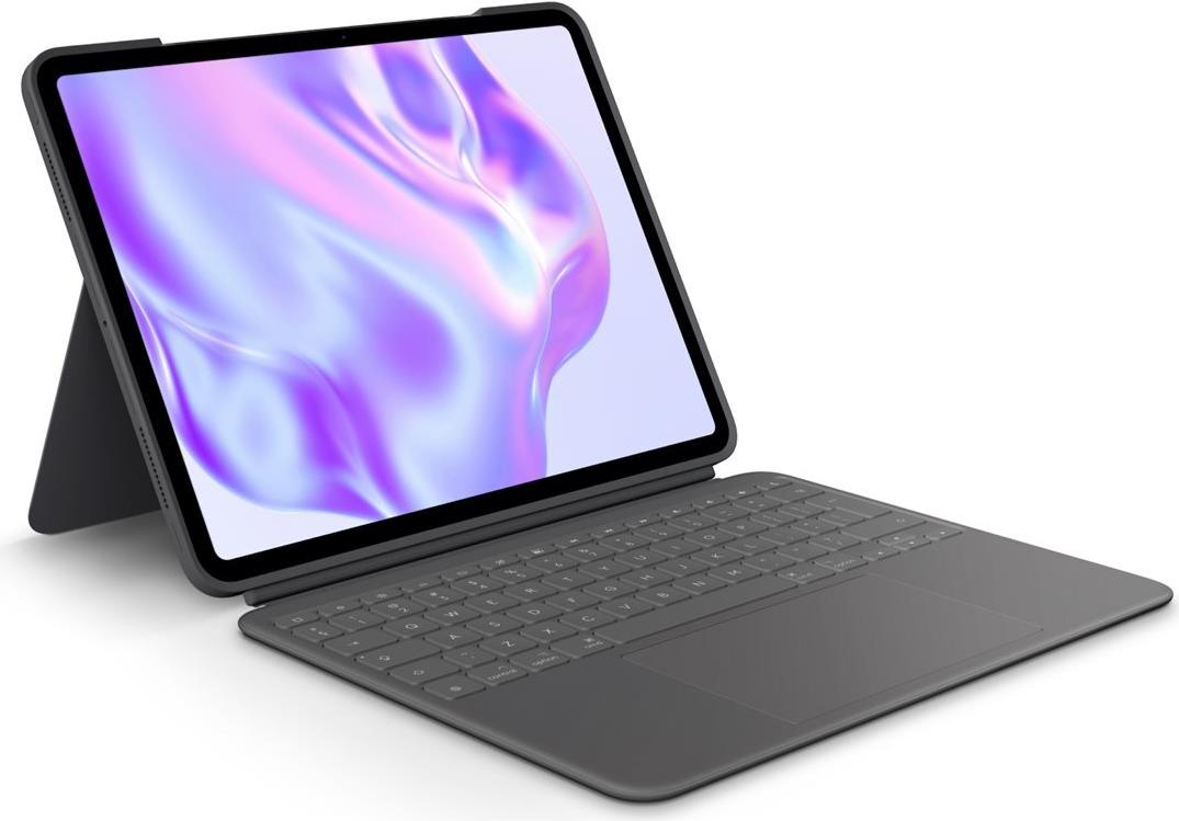 Logitech Combo Touch Tastatur und Foliohülle mit Trackpad Graphite