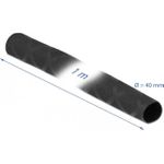 Delock Schrumpfschlauch X-Muster rutschfest 1 m x 40 mm schwarz (19602)