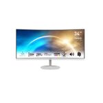 MSI Pro MP341CQWDE 86,4cm (34") UWQHD VA Office Monitor Curved 21:9 HDMI/DP 100Hz [Energieklasse G] (9S6-3PB2CT-038)