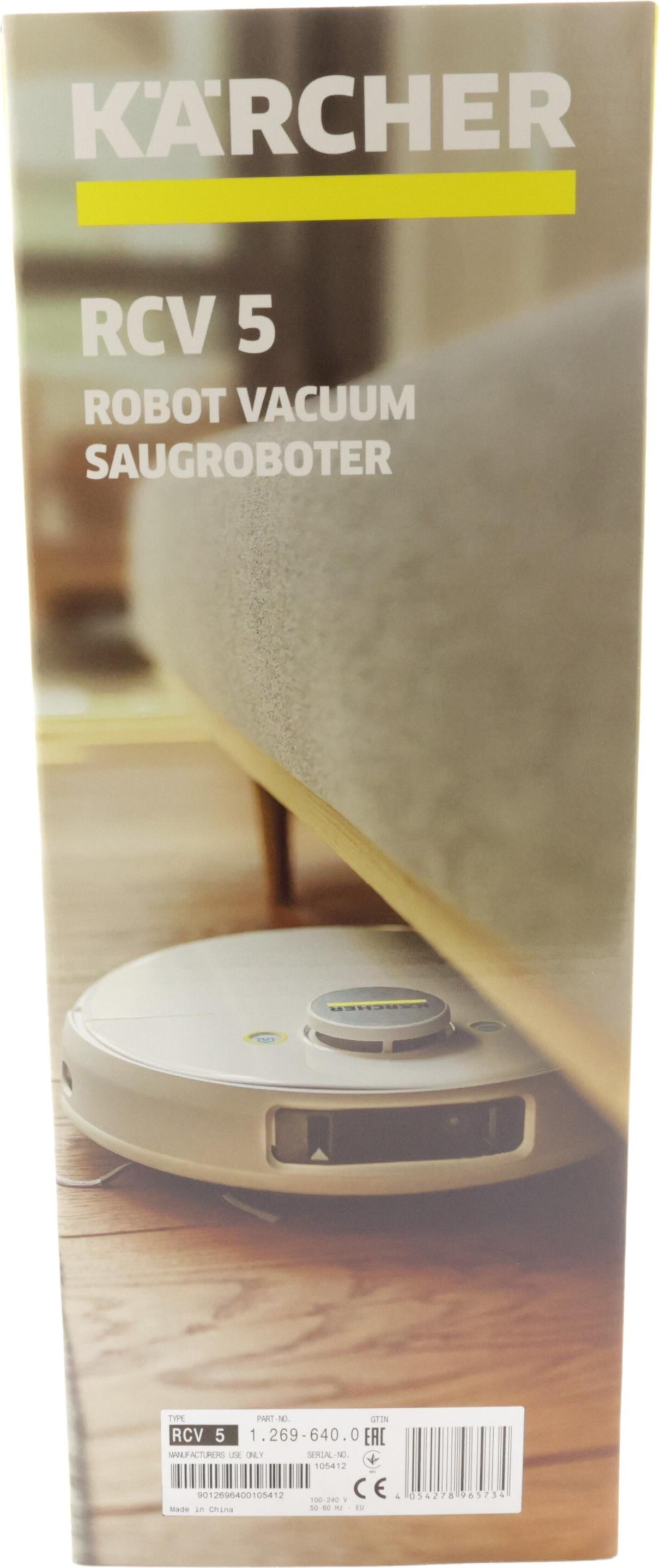 Kärcher RCV 5 Roboterstaubsauger 5000 Pa 120 min Weiß