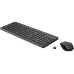 HP 330 Wireless Mouse and Keyboard Combination Tastatur RF Wireless Englisch Schwarz (2V9E6AA#ABB) (geöffnet)