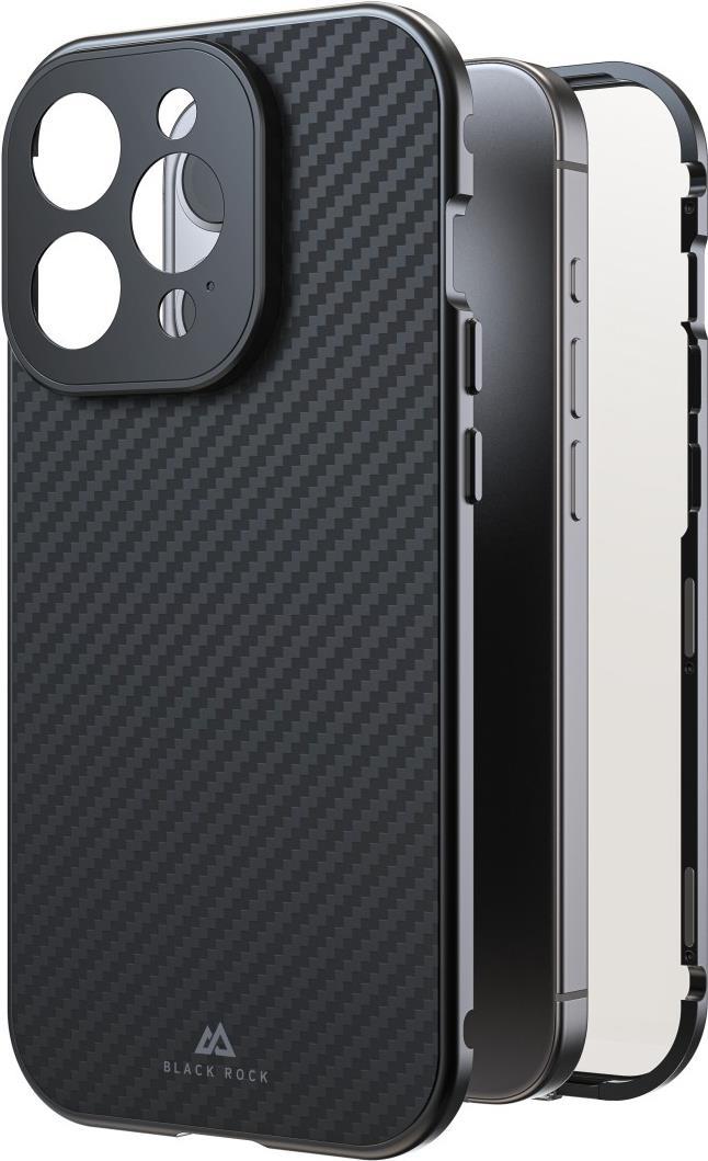 Black Rock Cover 360° Glass für Apple iPhone 15 Pro, Real Carbon (00221268)