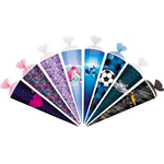 herlitz Schultüte, 6-eckig, 850 mm, sortiert Maße: (B)240 x (T)240 x (H)850 mm, Tüllverschluss mit - 8 Stück (50035069)