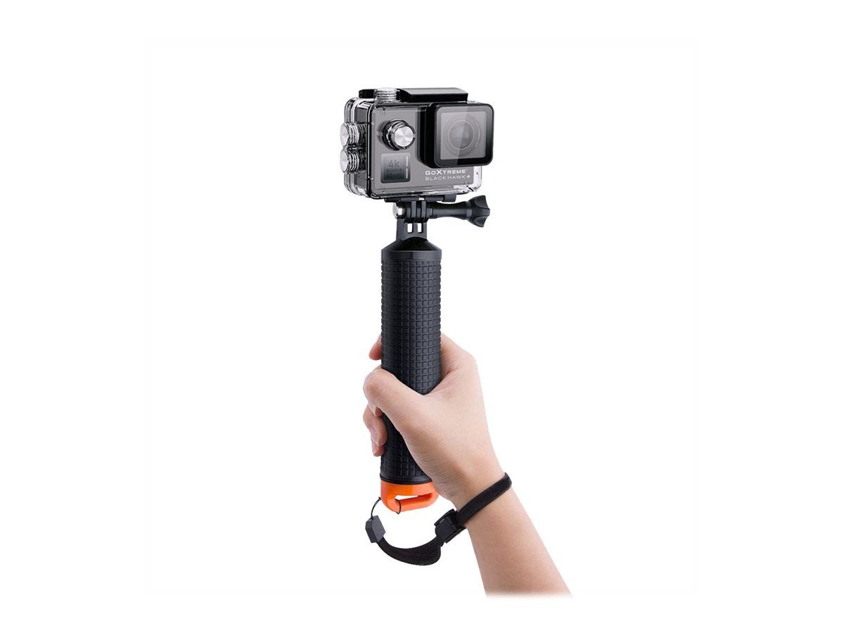 Easypix GoXtreme Floating Grip Stützsystem Pistolengriff Schwarz, Orange