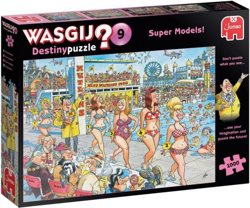 Jumbo Spiele Wasgij Destiny 9 Super Models 1000-Teile-Puzzle 68x49 cm
