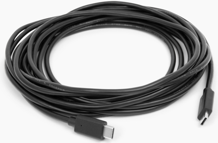 Owl Labs USB C Male to USB C Male Cable for Meeting Owl 3 (16 Feet / 4.87M) USB Kabel 4,87 m Schwarz (ACCMTW300-0002) (geöffnet)