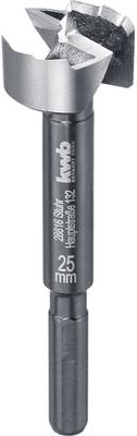kwb 706325. Vorgesehene Verwendung: Bohrer, Bohrerart: Centering drill bit, Bohr-Bit-Durchmesser: 2,5 cm. Verpackungsart: Sichtverpackung. Anzahl der Bohrer-Bits: 1 Stück(e) (706325)