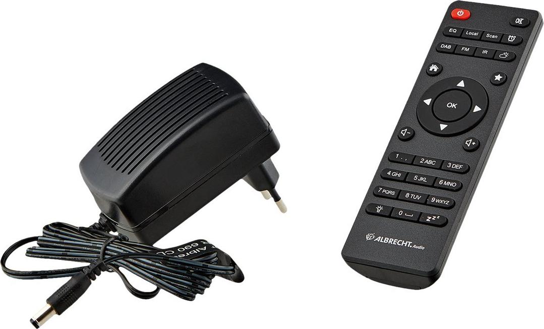 Albrecht DR 690 CD Hybridradio mit Bluetooth und CD-Player Schwarz