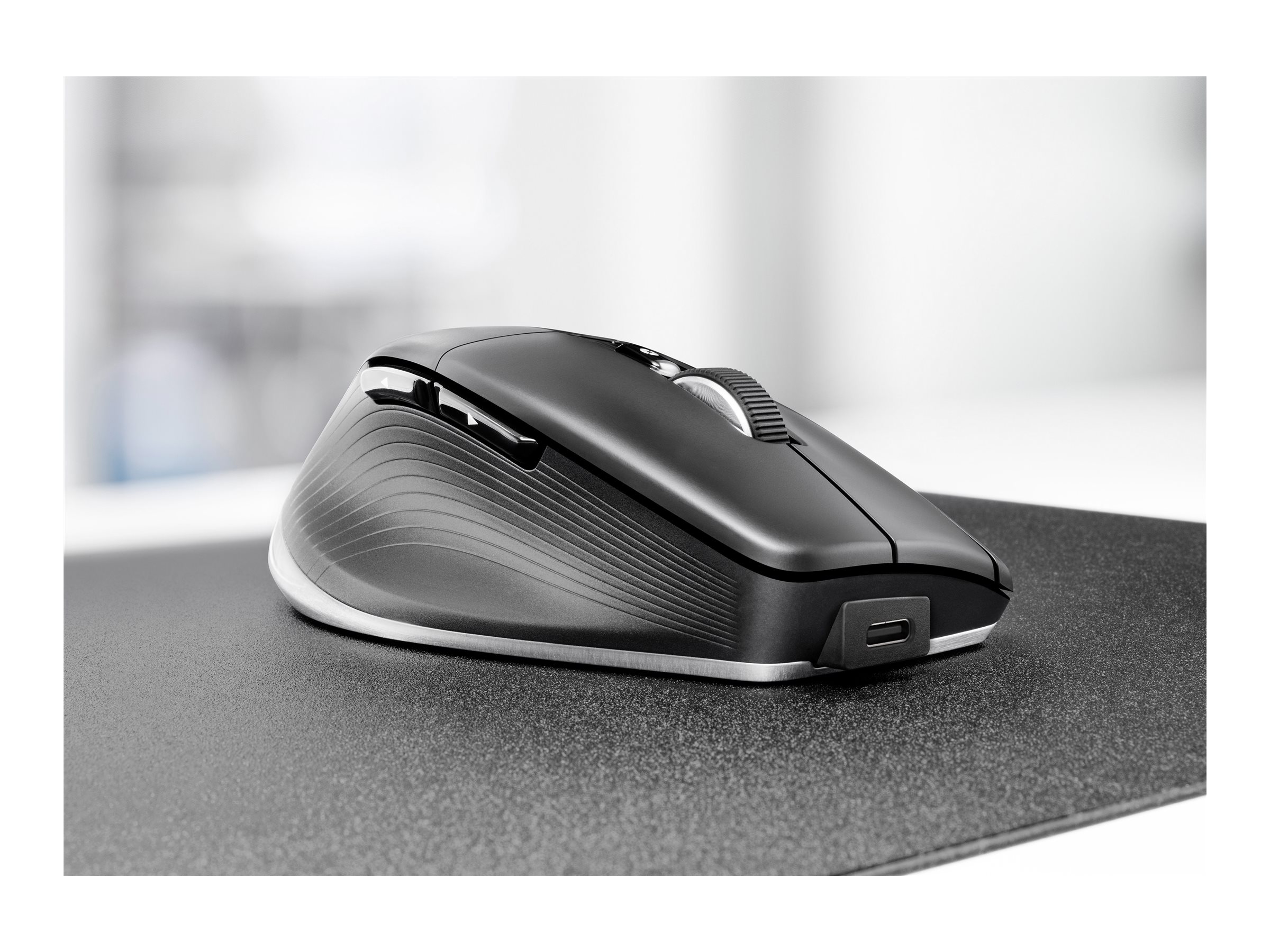 3Dconnexion CadMouse Pro Wireless Left 7 Tasten Schwarz, Silber