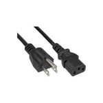 InLine Netzkabel Netzstecker USA - IEC/Buchse 1,8 m schwarz (16652U)