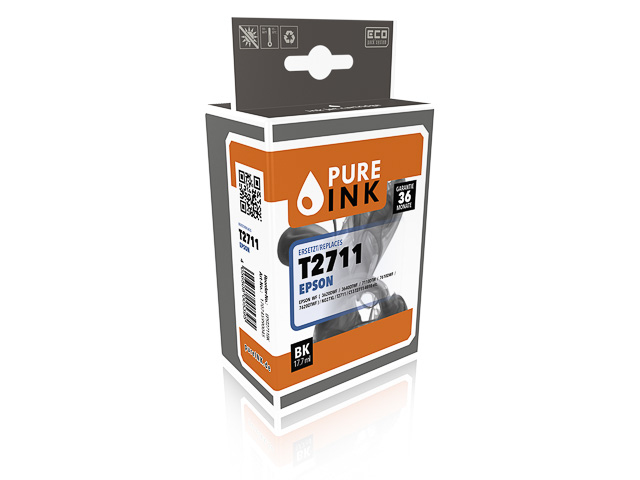 PURE INK EPST2711BK Tintenpatrone Kompatibel Schwarz