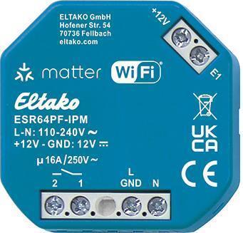 Eltako Stromstoss-Schaltrelais Matterüber Wi-Fi ESR64PF-IPM (30064021)