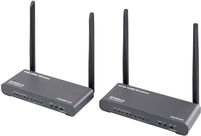 SpeaKa Professional SP-HDE-620 HDMI-Funkübertragung Set 100 m 5 GHz 3840 x 2160 Pixel mit (SP-12811660)