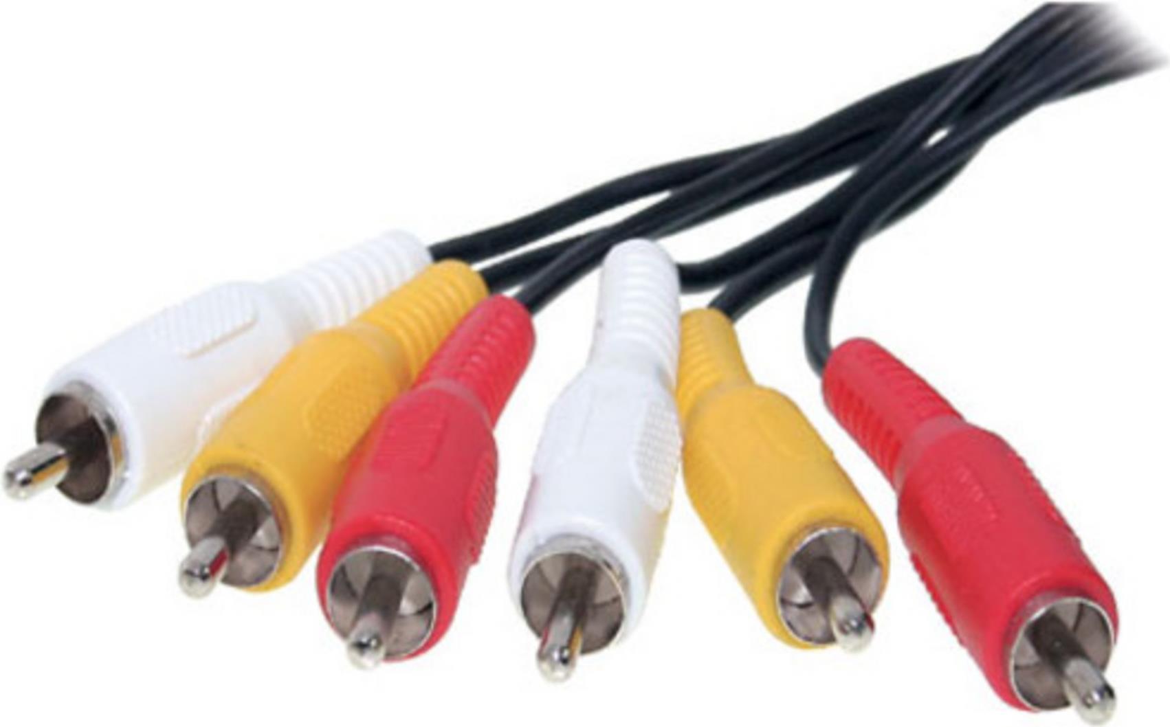 SHIVERPEAKS S/CONN maximum connectivity Cinch Audio-Kabel-3 Cinchstecker auf 3 Cinchstecker, 2,5m (4