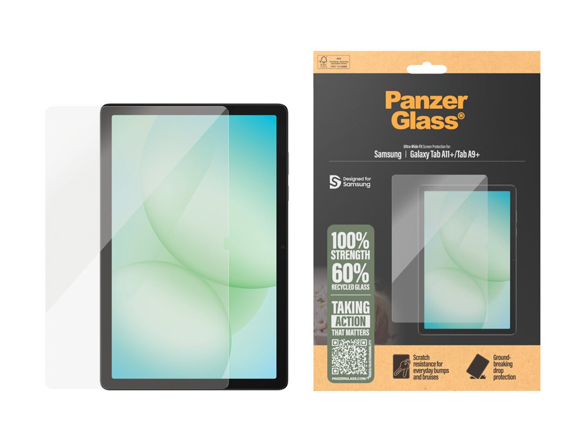PanzerGlass Ultra Wide Fit Displayschutzfolie für Samsung Galaxy Tab A11+ / Tab A9+ Transparent