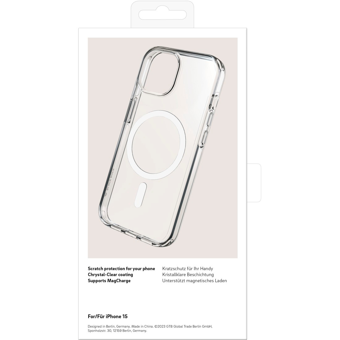 Black Rock Mag Clear Handyhülle für Apple iPhone 15 6.1" Transparent