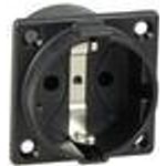 AS Schwabe 45081 Einbau-Steckdose Schwarz (45081)