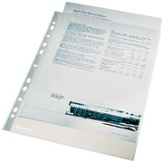 Esselte Prospekthülle Premium, A4, PP, genarbt, 0,11 mm oben offen, dokumentenecht, Eurolochung, verstärkter - 1 Stück (23743)