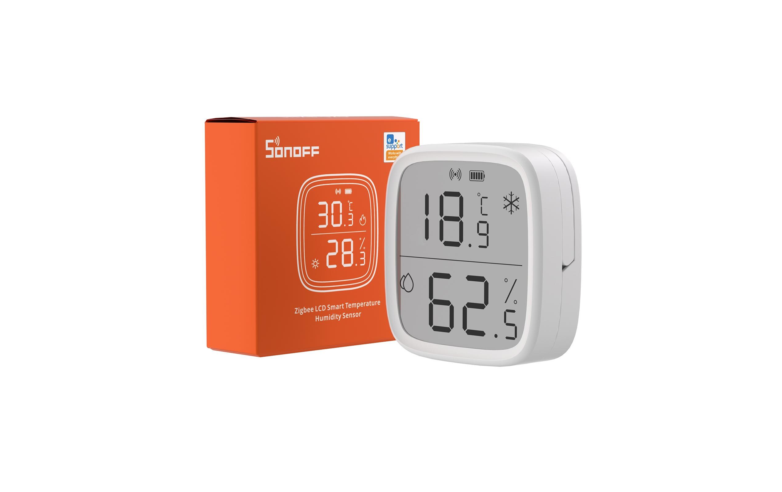 Sonoff SNZB-02D Zigbee 3.0 Temperatur- und Feuchtigkeitssensor mit LCD Weiß