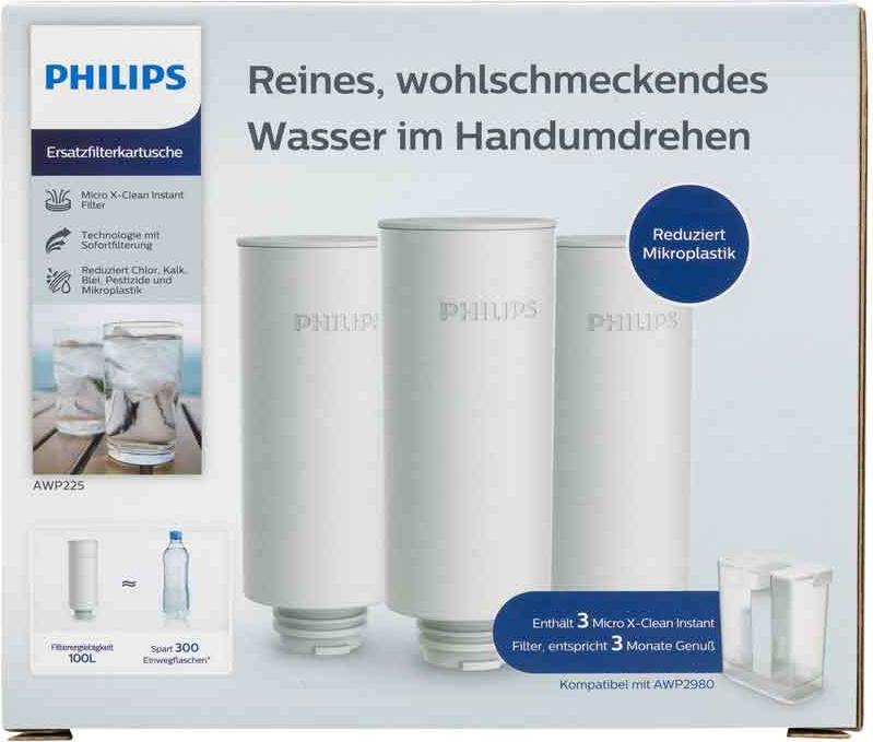 PHILIPS AQUA 3 Filter für Power Pitcher Micro X-Clean (AWP225-31)
