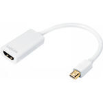 LogiLink Adapter, Mini DisplayPort Stecker- HDMI Kupplung unterstützt Mini DisplayPort 1.1a Eingang und HDMI 1.3b (CV0036A)