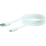 Schwaiger LKF200L532 2m USB A Lightning Weiß USB Kabel (LKF200L532)
