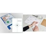 rillprint Universal-Etiketten, 105 x 74 mm, weiß selbstklebend, für Inkjet-, Laser-, Farblaserdrucker & - 1 Stück (R88920)