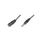 Wentronic Goobay 3,5mm-Klinke-Verlängerungskabel, Schwarz, 5 m - Klinke 3,5 mm-Stecker (3-Pin, Stereo) > Klinke 3,5 mm-Buchse (3-Pin, Stereo) (50090)