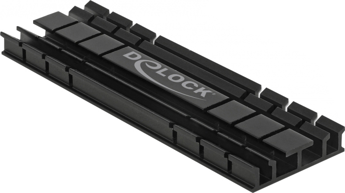 Delock Heat Sink flat 70 mm for M.2 module Schwarz