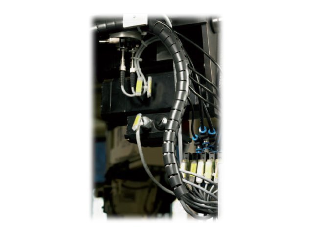 HellermannTyton Helawrap HWPP25 Kabelbündelspiralschlauch 25 m 27 mm Schwarz