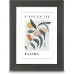 Hama Kunststoffrahmen Flora, Kontrastgrau, 10 x 15 cm (00193303)