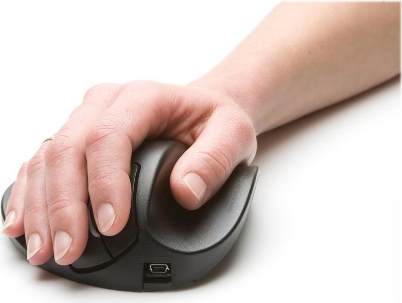 Bakker Elkhuizen HandShoeMouse Small Wireless Ergonomische Maus Schwarz