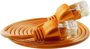 SLIM UL6 05 OR - Cat.6 SLIM-Light-Kabel, U/UTP, 0,5 m, orange (PKW-LIGHT-K6 0.5 OR)