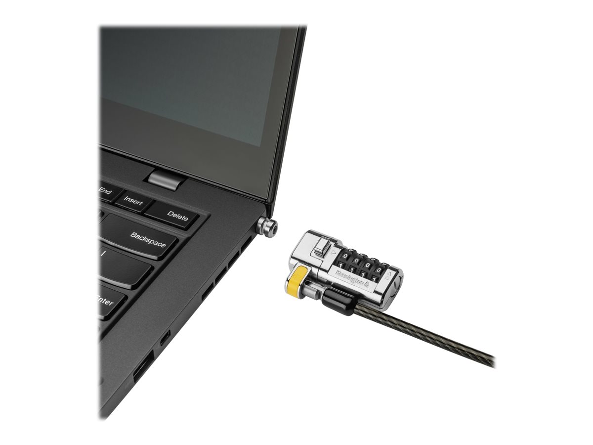 Kensington ClickSafe Universal Combination Laptop Lock - Master Coded Schwarz