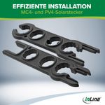 InLine® Montageschlüssel für Solarstecker (MC4 / PV4) 2er Set (94103)