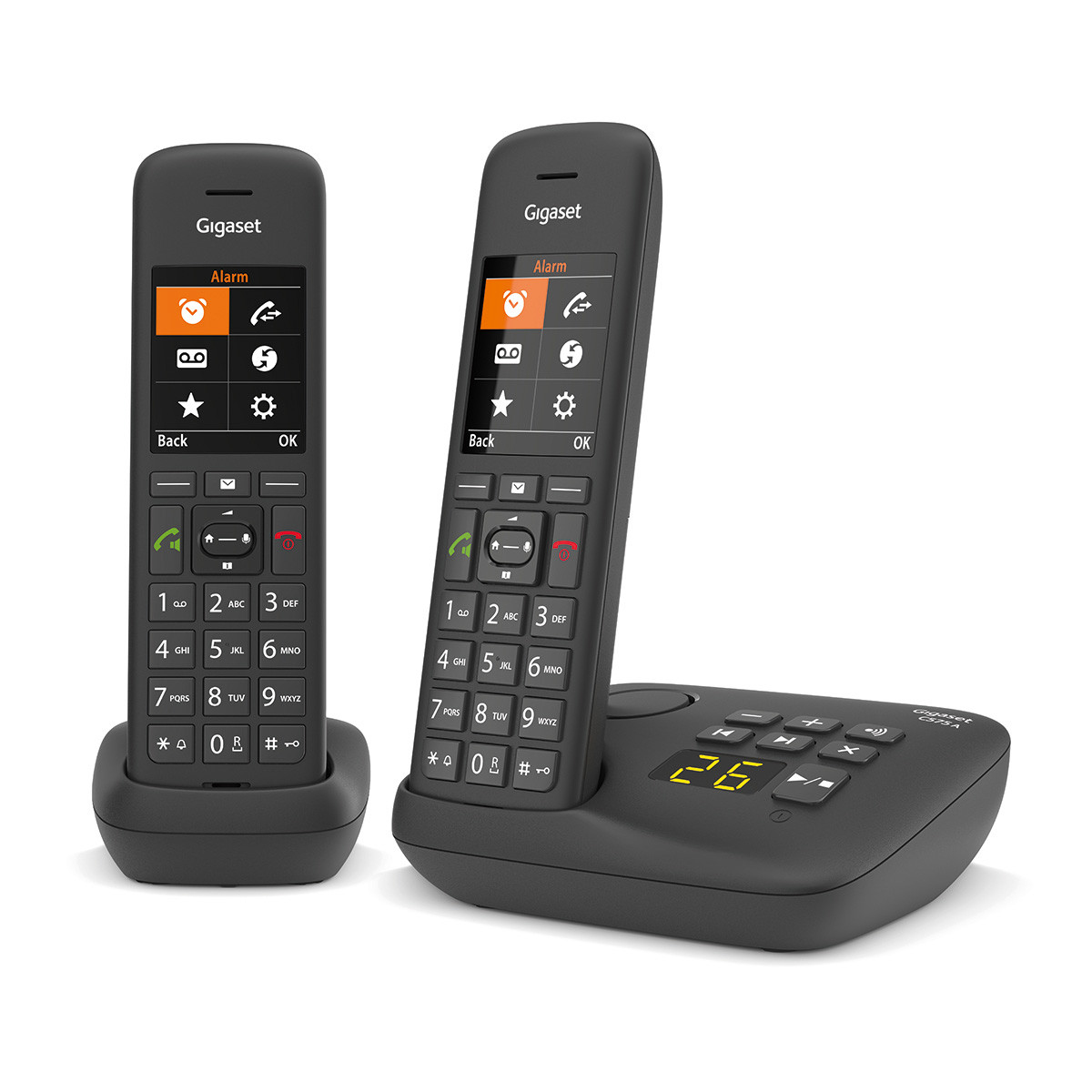 Gigaset C Serie C575A Duo Schnurlostelefon Schwarz