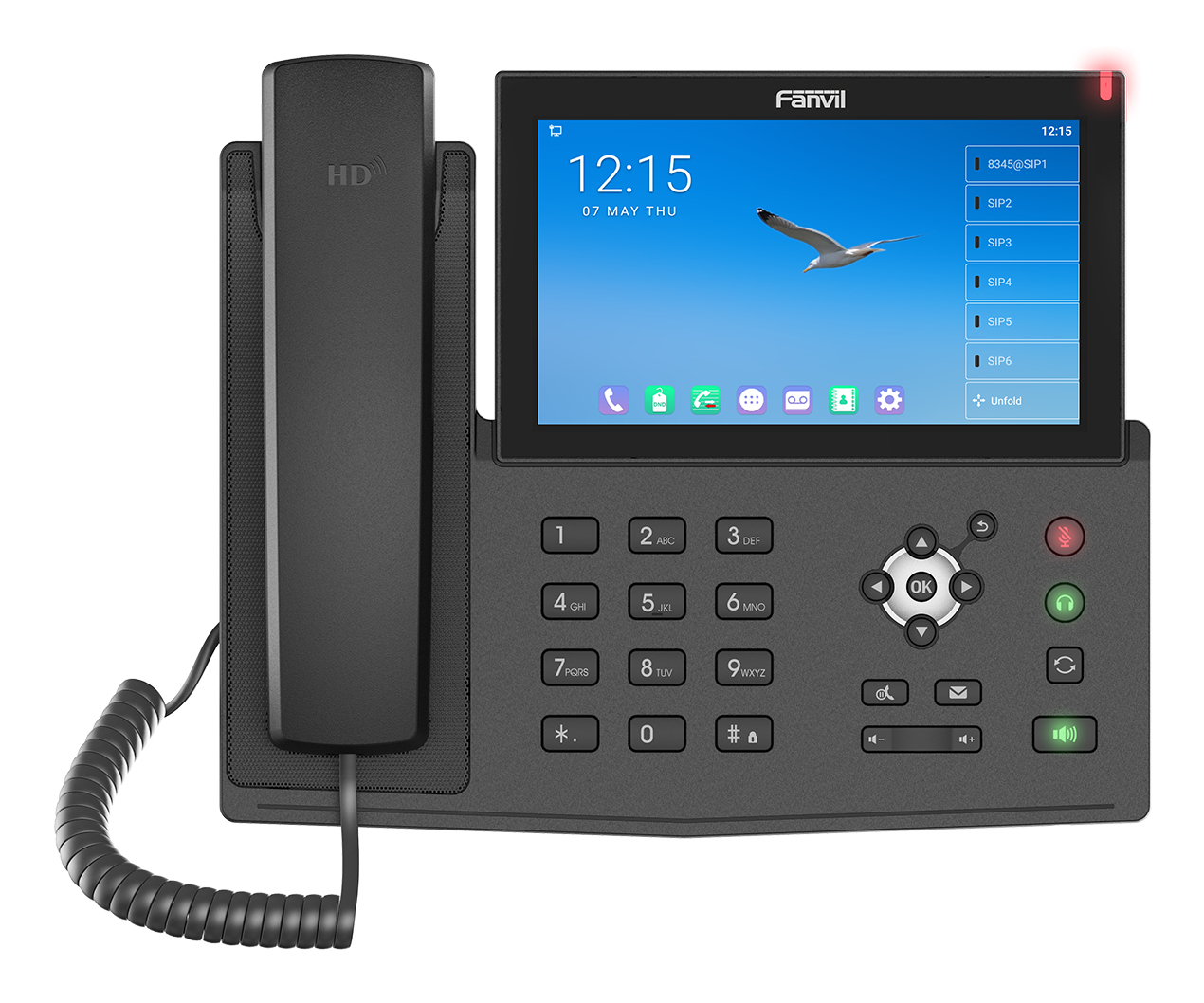 Fanvil X7A IP-Telefon 20 Zeilen Schwarz