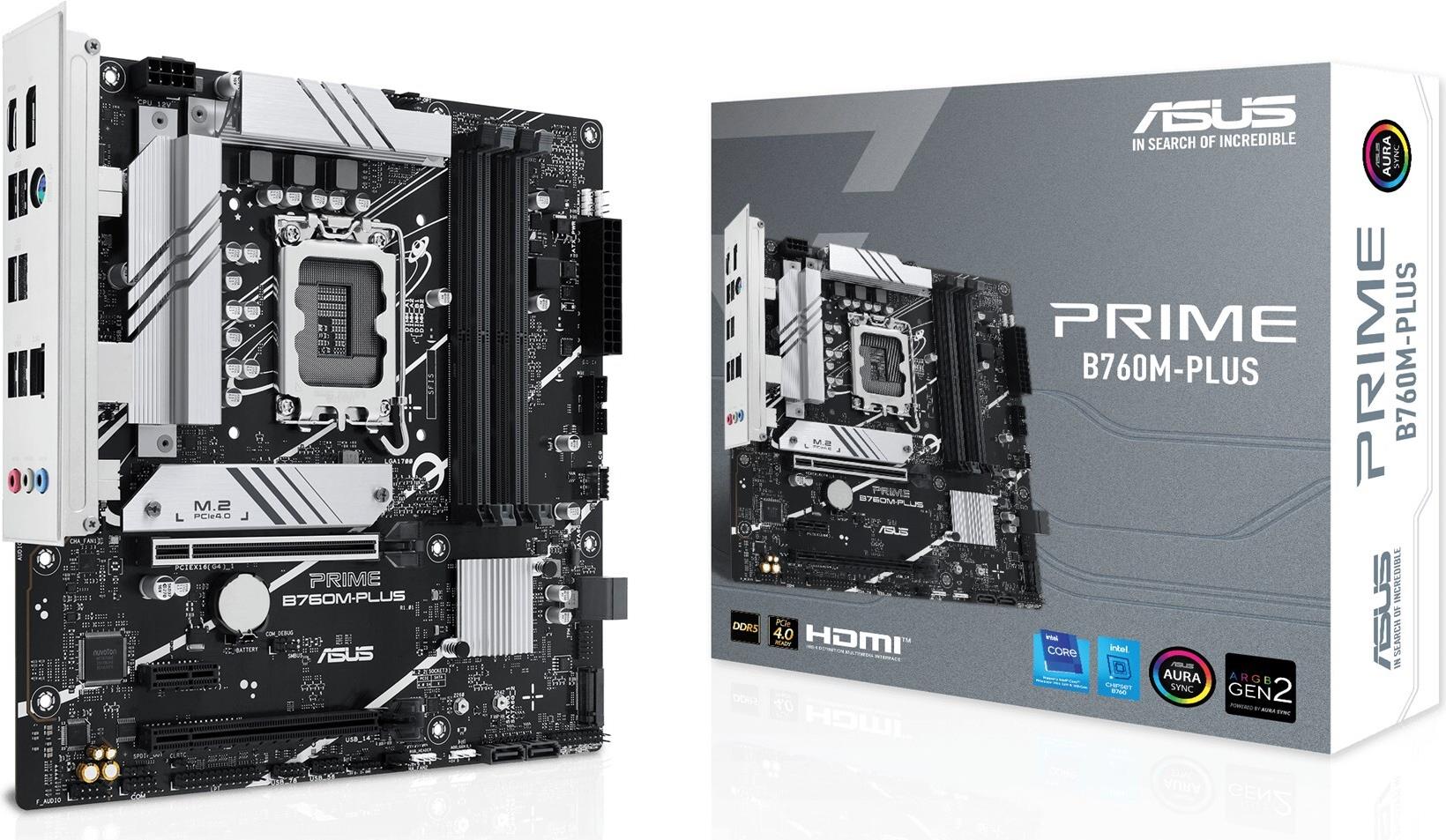 ASUS Prime B760M-PLUS Mainboard LGA 1700 Intel B760 DDR5 Micro ATX
