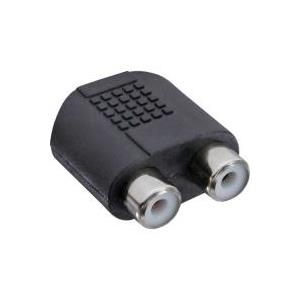 InLine® Audio Adapter, 3,5mm Klinke Buchse Stereo an 2x Cinch Buchse (99346)