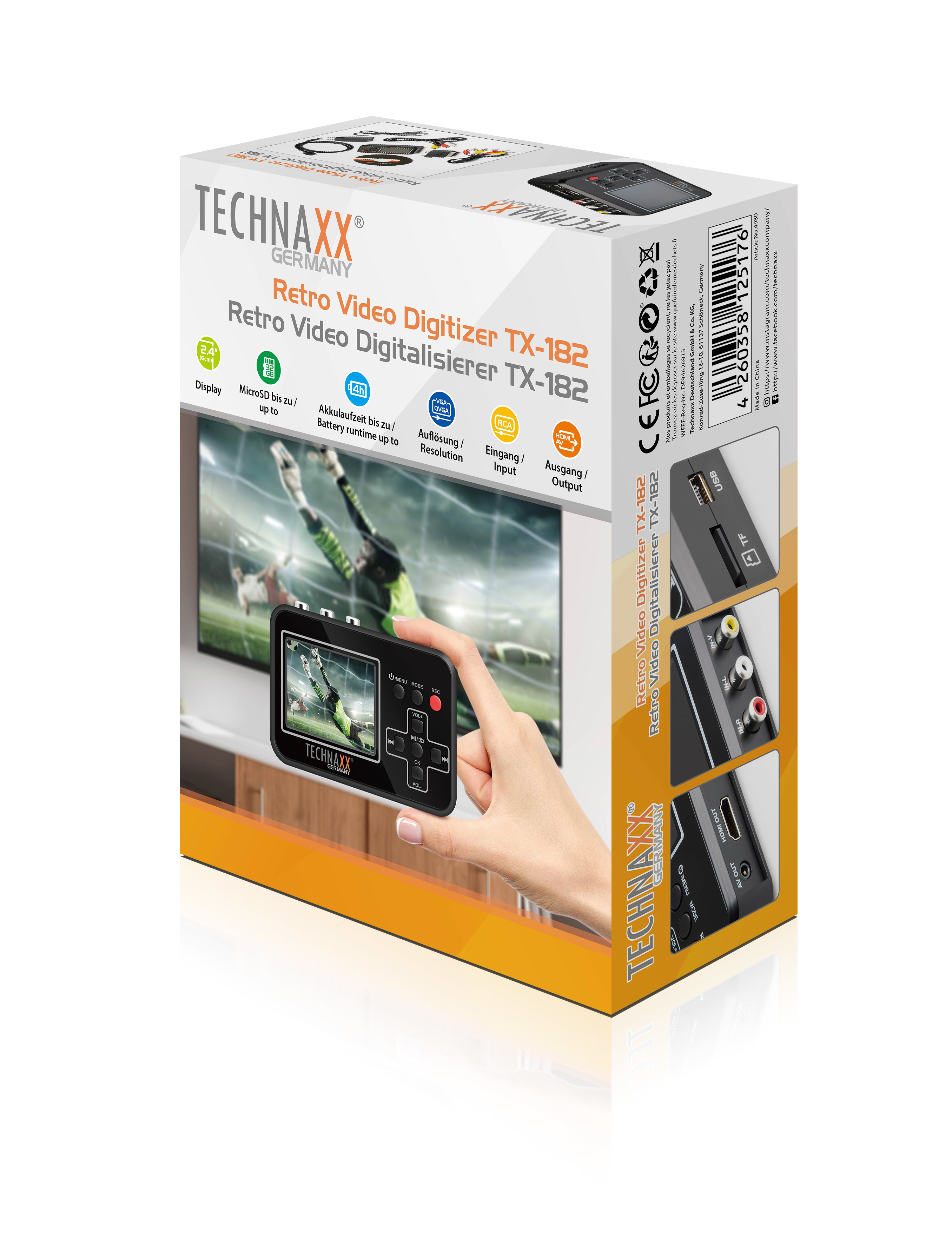 Technaxx 4980 Digitaler Videorekorder (DVR) Schwarz