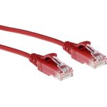 ACT Red 7 meter LSZH U/UTP CAT6 datacenter slimline patch cable snagless with RJ45 connectors (DC9507)