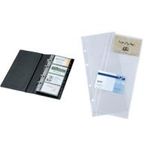 sigel Visitenkarten-Hüllen, A4, zweireihig, für 200 Karten transparent, für Visitenkarten bis 90 x 58 mm (VZ351)