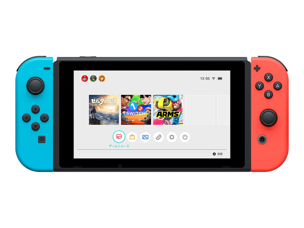 Nintendo Switch 6.2" 32 GB WLAN Schwarz, Neonrot, Neonblau