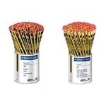 STAEDTLER Bleistift Noris, sechseckig, 72er Köcher Härtegrad: HB, Minenstärke: ca. 2 mm, gelb/schwarz lackiert, - 1 Stück (120-2 KP72)