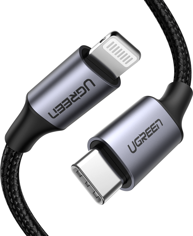 Ugreen 60759 Handykabel Schwarz - Silber 1 m USB C Lightning (60759)